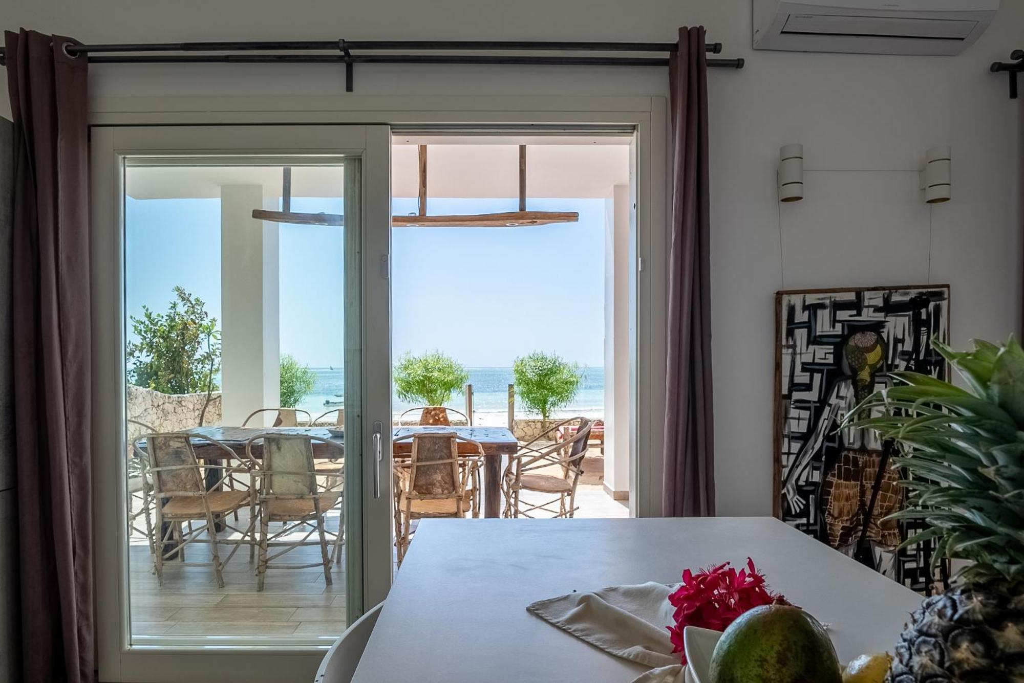 Ocean Blue Apartment With Panoramic Pool Zanzibarhouses 吉汶瓦 外观 照片