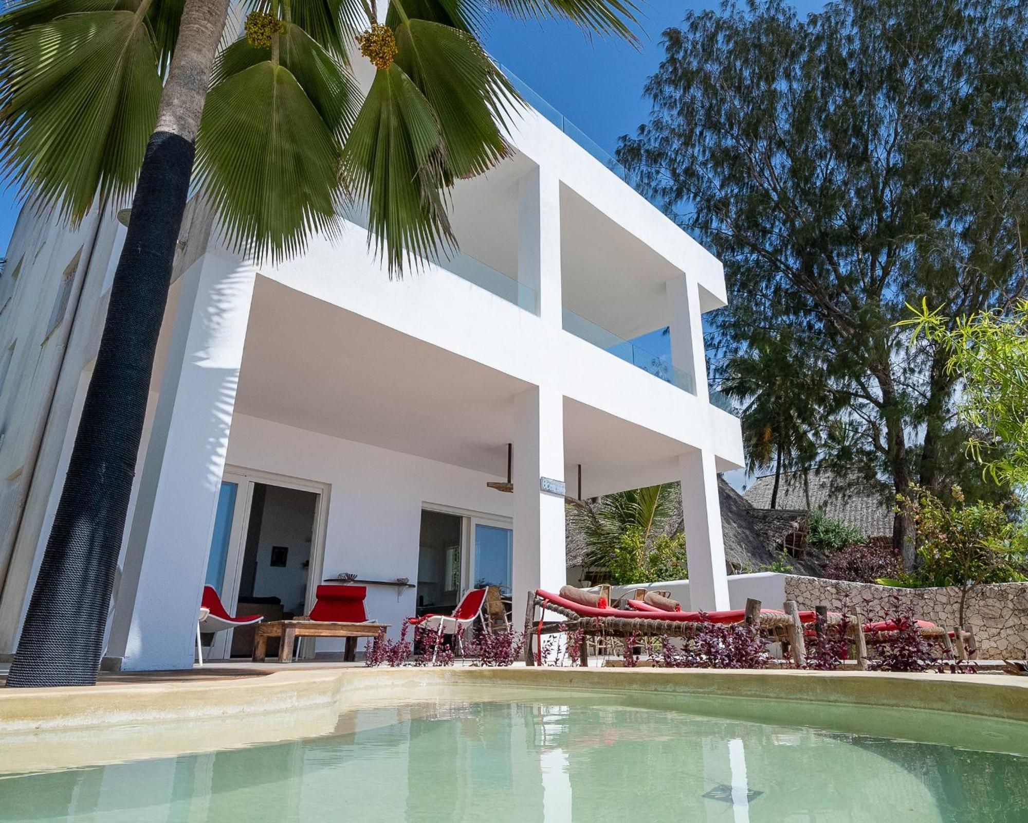 Ocean Blue Apartment With Panoramic Pool Zanzibarhouses 吉汶瓦 外观 照片
